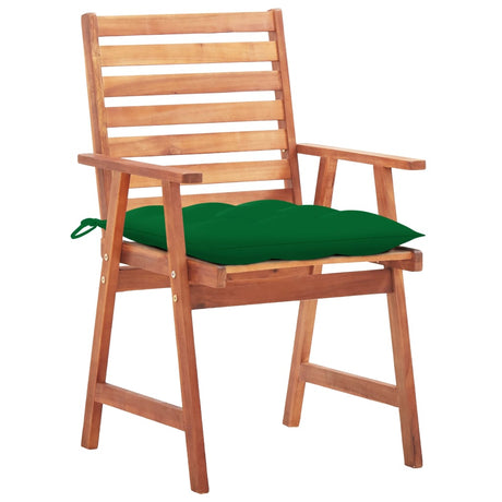 Vidaxl tuinstoelen 3 st met kussens massief acaciahout