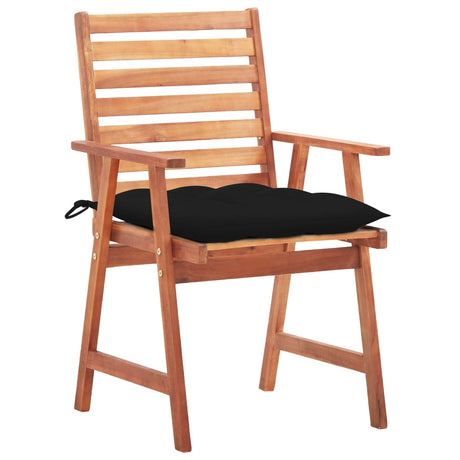 Vidaxl tuinstoelen 3 st met kussens massief acaciahout