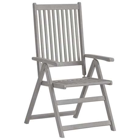 Vidaxl tuinstoelen 2 st verstelbaar met kussens massief acaciahout