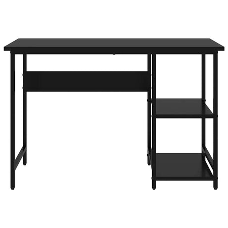 Vidaxl computerbureau 105x50x72 cm mdf en metaal zwart