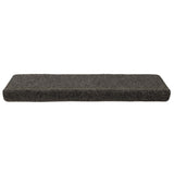 Vidaxl trapmatten zelfklevend 15 stuks 65x21x4 cm antraciet rechthoekige rand