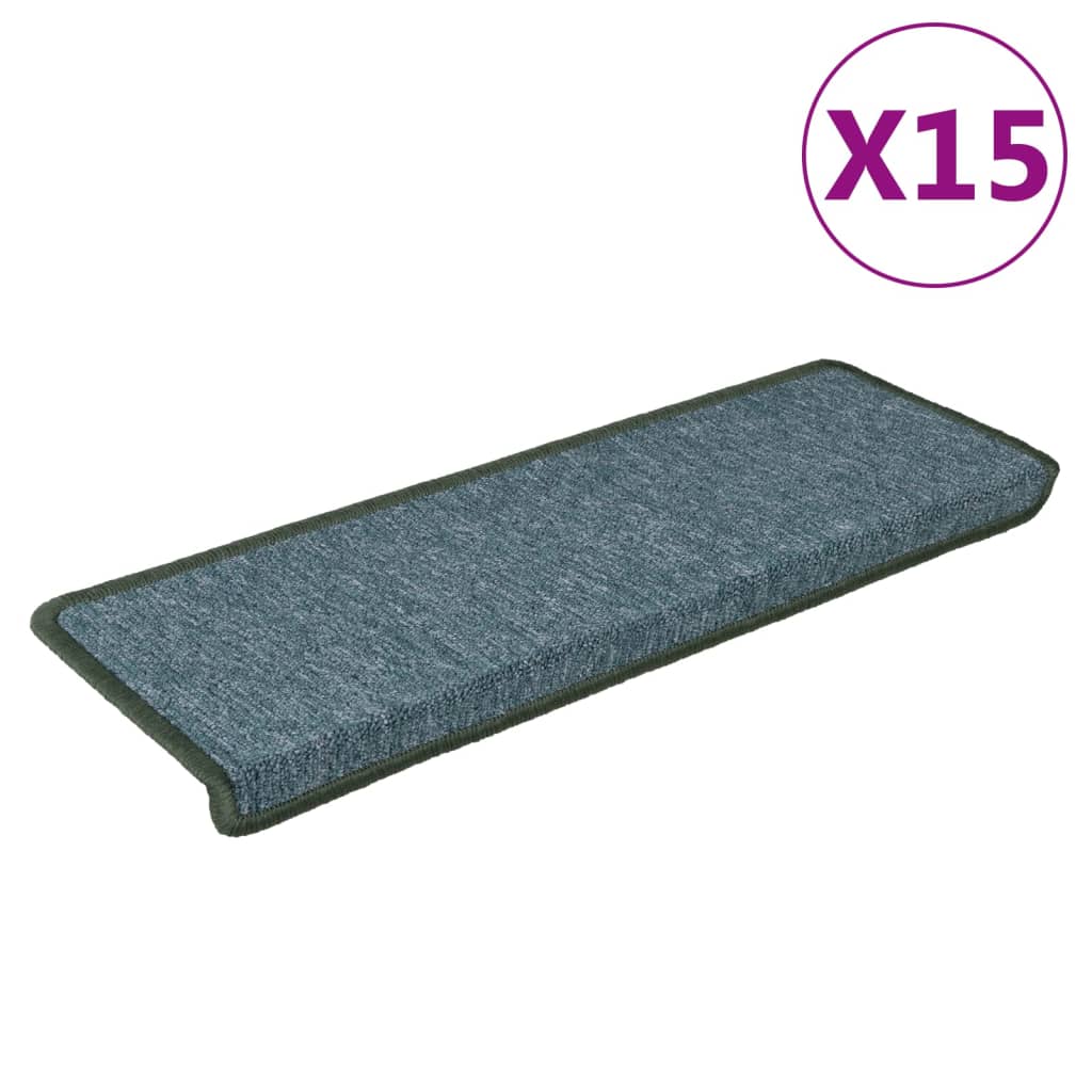 Vidaxl trapmatten 15 st 65x21x4 cm groen