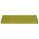 Vidaxl trapmatten 15 st 65x21x4 cm groen rechthoekige rand