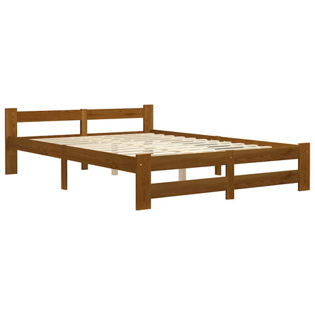 Vidaxl bedframe massief grenenhout honingbruin 140x200 cm