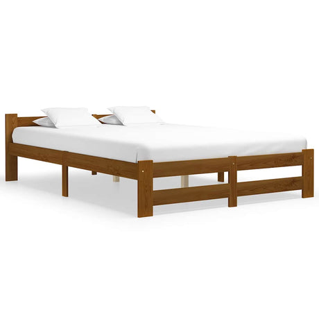 Vidaxl bedframe massief grenenhout honingbruin 160x200 cm