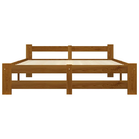 Vidaxl bedframe massief grenenhout honingbruin 160x200 cm