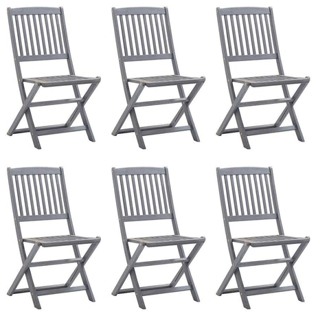 Vidaxl tuinstoelen 6 st inklapbaar massief acaciahout