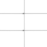 Vidaxl hek 50x0,8 m gegalvaniseerd staal zilverkleurig