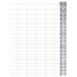 Vidaxl hek 50x1,25 m gegalvaniseerd staal zilverkleurig