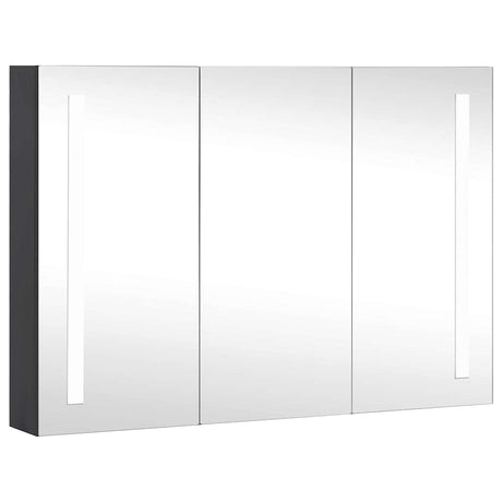 Vidaxl badkamerkast met spiegel en led 89x14x62 cm