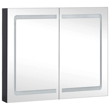 Vidaxl badkamerkast met spiegel en led 80x12,2x68 cm