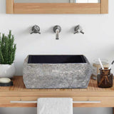 Vidaxl gootsteen 30x30x13 cm marmer zwart