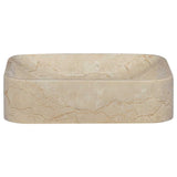 Vidaxl gootsteen 40x40x10 cm marmer crèmekleurig
