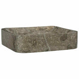 Vidaxl gootsteen 40x40x10 cm marmer grijs