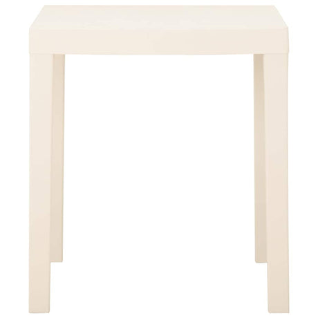Vidaxl tuintafel 79x65x72 cm kunststof wit