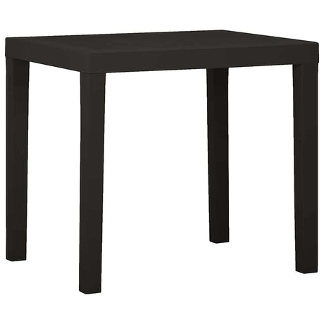 Vidaxl tuintafel 79x65x72 cm kunststof antracietkleurig