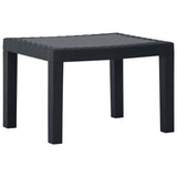 Vidaxl 3-delige loungeset met kussens kunststof grijs