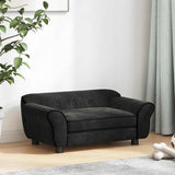Vidaxl hondenbank 72x45x30 cm pluche zwart