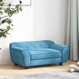 Vidaxl hondenbank 72x45x30 cm pluche turquoise