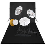 Vidaxl fotostudioset met lampen, paraplu's, achtergrond en reflector