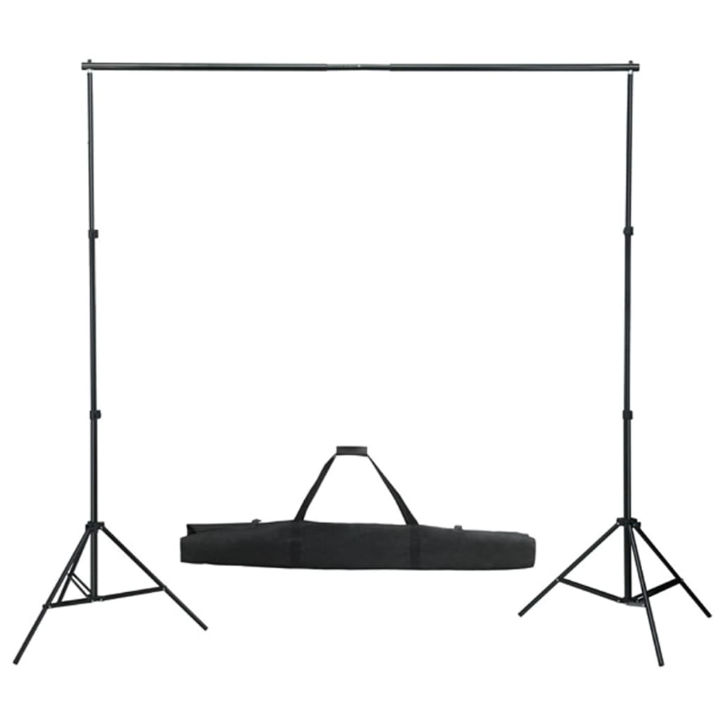 VidaXL Fotostudioset met lampen, achtergrond en reflector