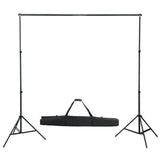 VidaXL Fotostudioset met lampen, achtergrond en reflector