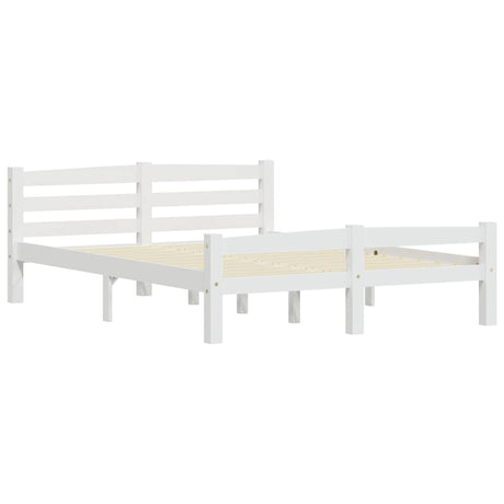 Vidaxl bedframe massief grenenhout wit 140x200 cm