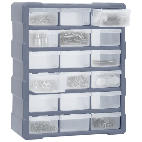 Vidaxl organiser met 18 medium lades 38x16x47 cm