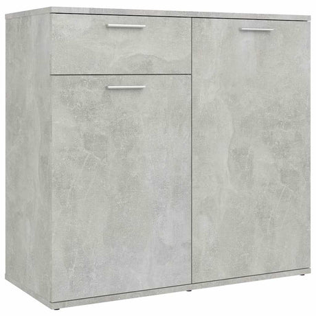 Vidaxl dressoir 80x36x75 cm bewerkt hout betongrijs
