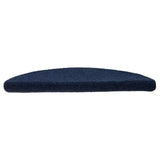 Vidaxl trapmatten zelfklevend 10 stuks 56x17x3 cm marineblauw halfrond