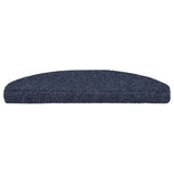 Vidaxl trapmatten zelfklevend 10 stuks 65x21x4 cm blauw halfrond groot