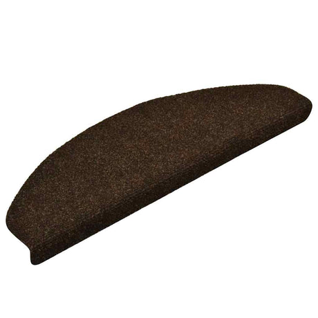 Vidaxl trapmatten zelfklevend 10 stuks 65x21x4 cm bruin halfrond groot