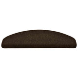 Vidaxl trapmatten zelfklevend 10 stuks 65x21x4 cm bruin halfrond groot