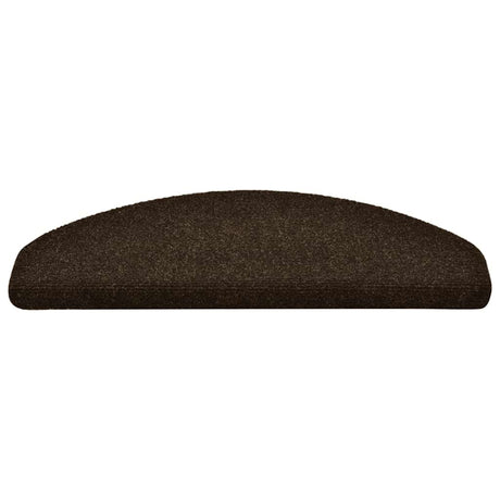 Vidaxl trapmatten zelfklevend 10 stuks 65x21x4 cm bruin halfrond groot