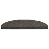 Vidaxl trapmatten zelfklevend 5 stuks 65x21x4 cm antraciet halfrond groot