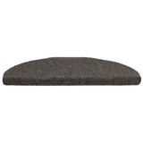 Vidaxl trapmatten zelfklevend 10 st 65x21x4 cm antraciet halfrond groot