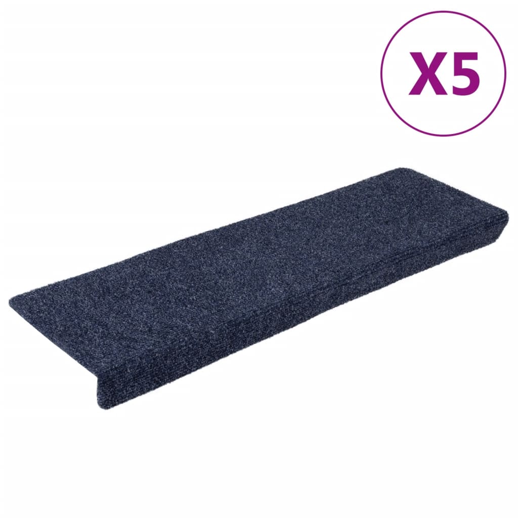 Vidaxl trapmatten 5 st 65x21x4 cm naaldvilt antracietkleurig