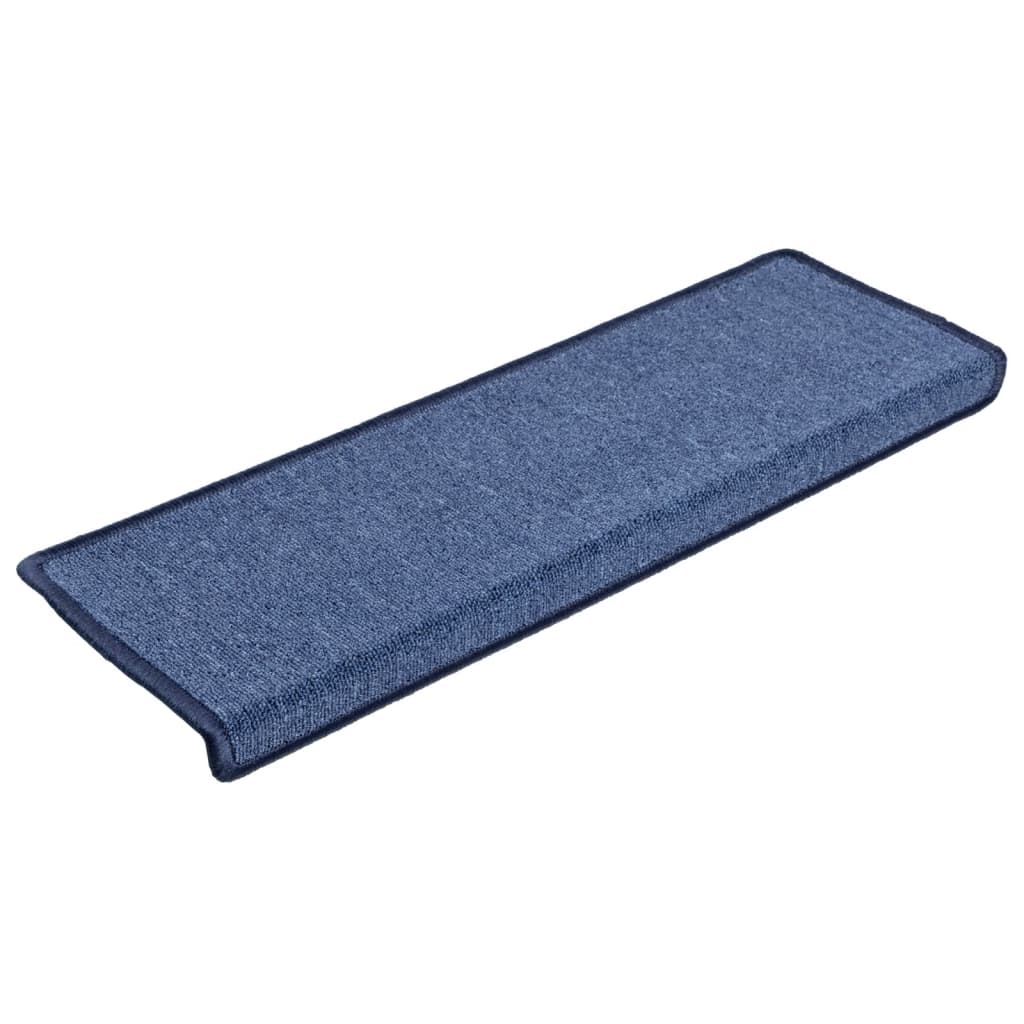 Vidaxl trapmatten 10 st 65x21x4 cm blauw