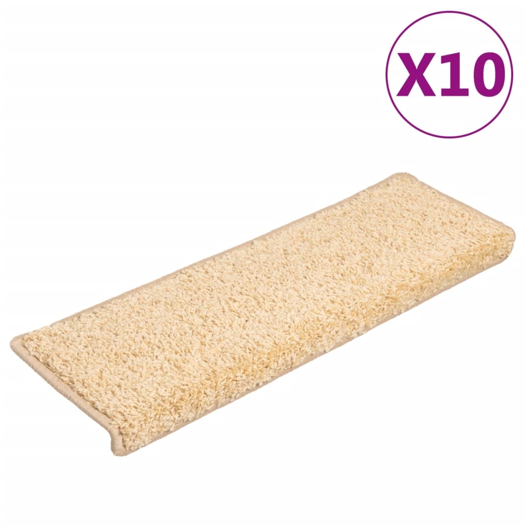 Vidaxl trapmatten 10 st 65x21x4 cm bruin