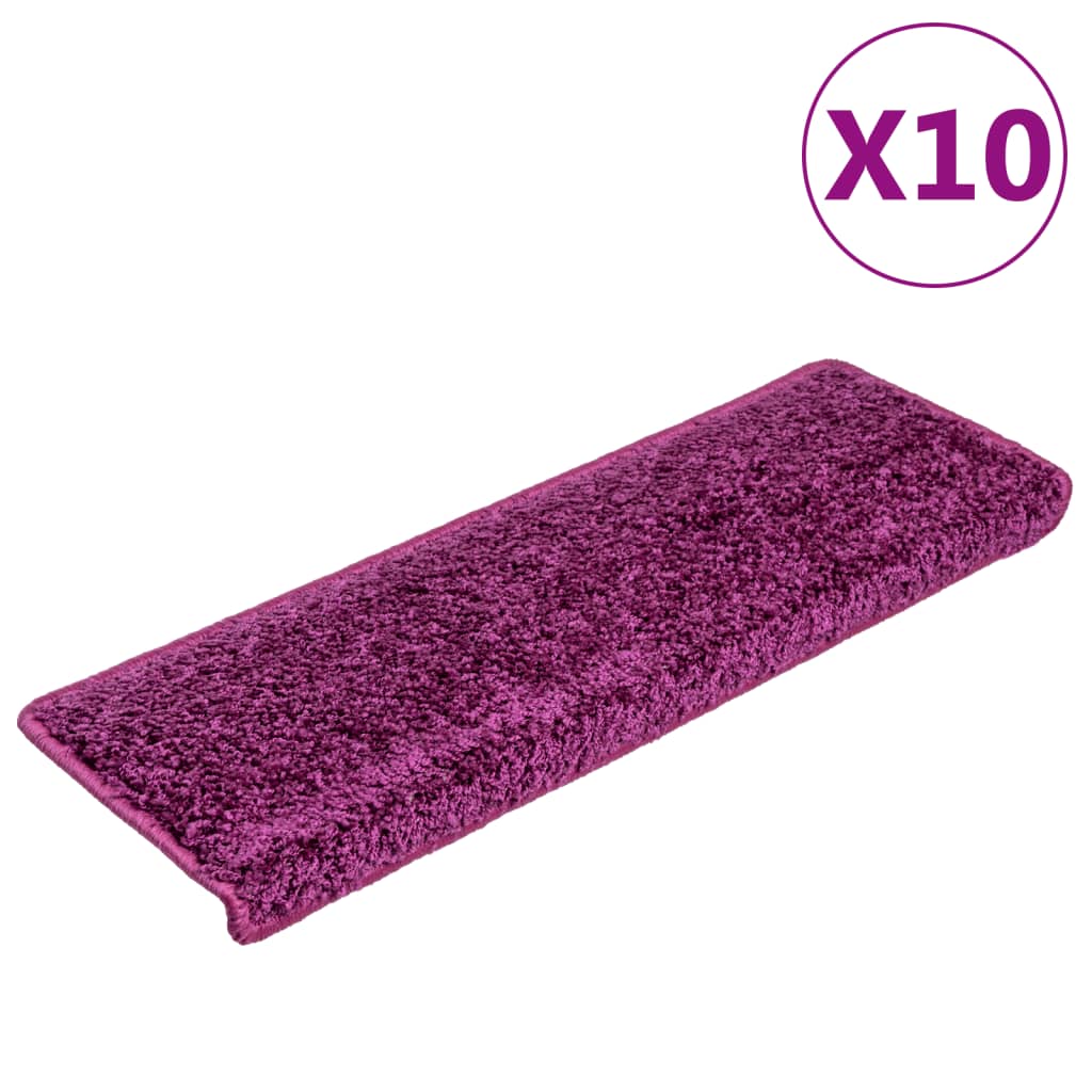 Vidaxl trapmatten 10 st 65x21x4 cm violet