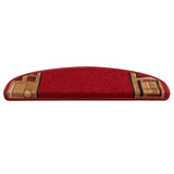 Vidaxl trapmatten zelfklevend 10 st 65x21x4 cm rood