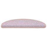 Vidaxl trapmatten zelfklevend 15 st sisal-look 56x17x3 cm roze