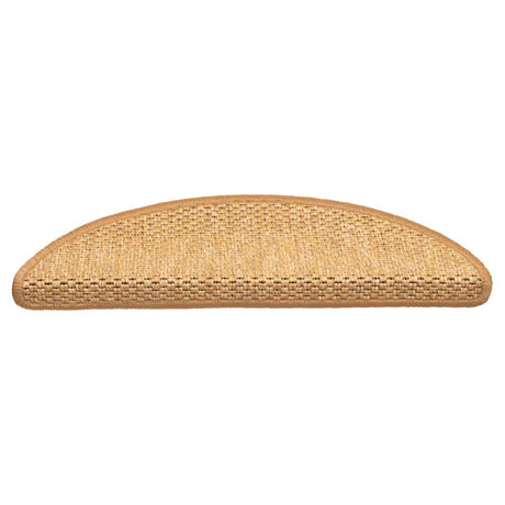 Vidaxl trapmatten zelfklevend 15 st sisal-look 56x17x3 cm sisalkleurig