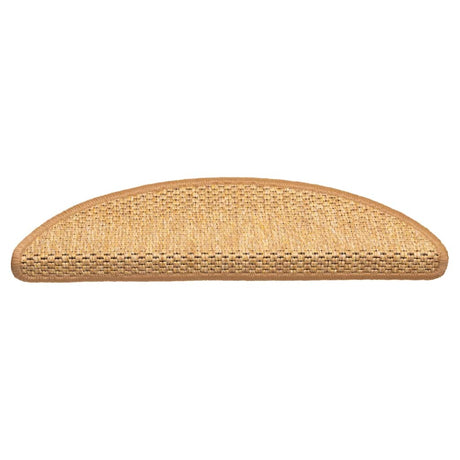 Vidaxl trapmatten zelfklevend 15 st sisal-look 56x17x3 cm sisalkleurig