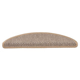 Vidaxl trapmatten zelfklevend 15 st sisal-look 56x17x3 cm lichtbeige