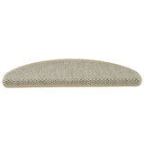 Vidaxl trapmatten zelfklevend 15 st sisal-look 65x21x4 cm lichtgroen