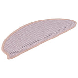 Vidaxl trapmatten zelfklevend 15 st sisal-look 65x21x4 cm roze