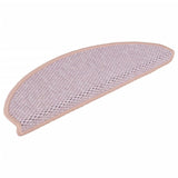 Vidaxl trapmatten zelfklevend 15 st sisal-look 65x21x4 cm roze