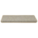 Vidaxl trapmatten zelfklevend 15 st sisal-look 65x21x4 cm groen