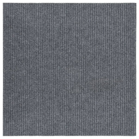 Vidaxl droogloopmat 100x100 cm grijs